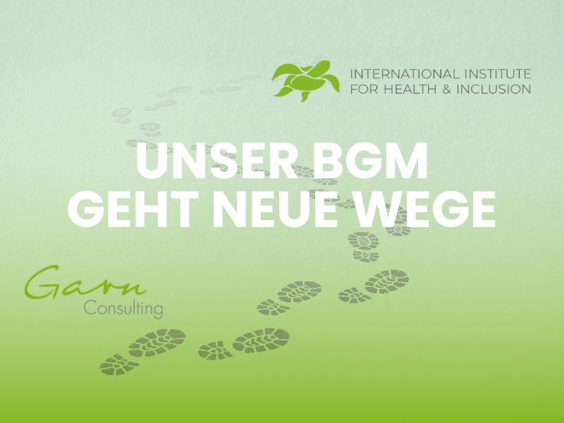 Ab sofort unter eigener Flagge: Betriebliches Gesundheitsmanagement beim IIHI